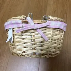 Flying Tiger ピンク ギンガムチェック バスケット