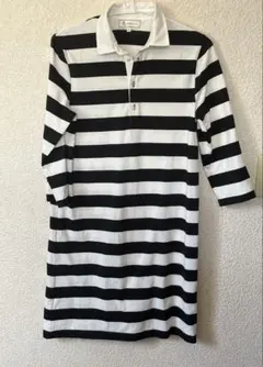 ROPÉ PICNIC ストライプ ポロシャツワンピース