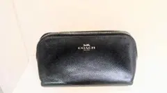 【美品】コーチ ポーチ マルチポーチ　レザー ネイビー F53386　送料込み