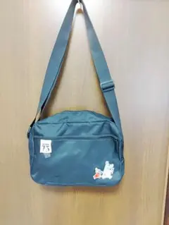 ムーミン、リトルミー刺繍ブラックショルダーバッグのサムネイル