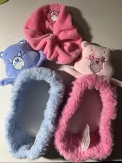 ケアベア　ヘアバンド、シュシュ