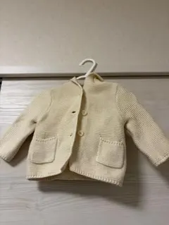 baby GAP くま耳カーディガン 3-6ヶ月 クリーム色