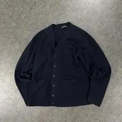 archive FRED PERRY Wool Cardigan Navy
