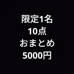 限定　10点まとめ売り