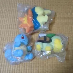 ポケモン 一番くじ C賞 旅立ちの3匹ぬいぐるみコンプリートセット