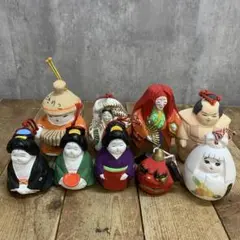 美しい絵付けの三春張子（みはるはりこ）5体です。 美しい絵付けの三春張子（みはるはりこ）コレクション5体です。 - メルカリ