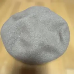 グレー ベレー帽
