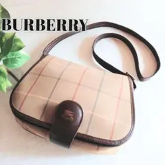 良品 バーバリー ヴィンテージ ショルダーバッグ ポシェット レディース メンズ