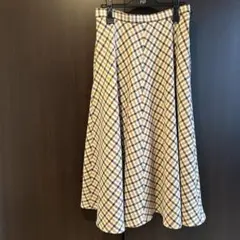 ZARA チェック柄 ロングフレアスカート Mサイズ
