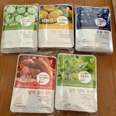 natureby 韓国 フェイスマスク パック 5種50枚セット