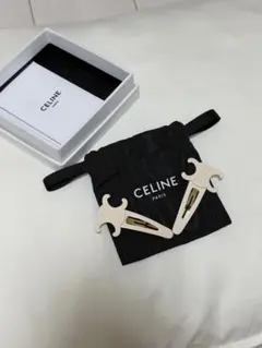 celine ヘアピン アイボリー ホワイト