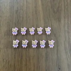 ネイルパーツ ガングロキティちゃん 10個入り 新品未使用