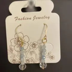 天然石♡アクアマリンピアス♡サージカルステンレスフック