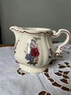 フランス アンティーク カフェオレボウル フリル サルグミンヌ 8.6cm 