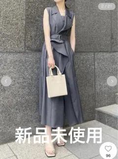 FRAY I.D アシメラペルテーラードワンピース 2way 24SS グレー - メルカリ