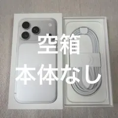 iPhone 17 Pro シルバー の空箱、充電器のみ