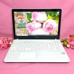 バッテリー良好‼️VAIOノートパソコン✨️薄型ホワイト✨️Win11カメラ