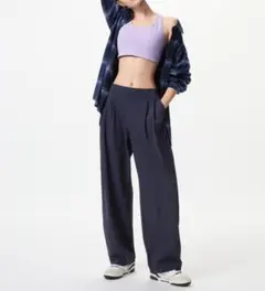 新品 XL ユニクロ ウルトラストレッチ アクティブ ワイドパンツ DRY