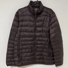 ユニクロ Lサイズ ウルトラライトダウンジャケット ダークブラウン