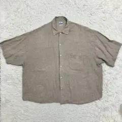 《極美品人気ビッグシルエット》アーミーツイルリネンS/Sシャツrelume