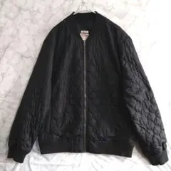 ★A1702　MOSSIMO　キルティングジャケット　L　黒　US古着