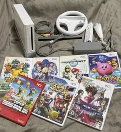 【動作確認済み】Nintendo Wii本体　ソフトセット