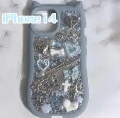 iPhoneデコケース デコ電 iPhone14 天使界隈