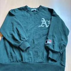 A'sロゴ ダークグリーン トレーナーのサムネイル
