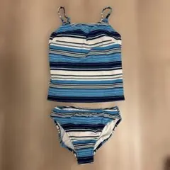 ブラックシャーク　タンキニ　ボーダー　ブルー系のサムネイル