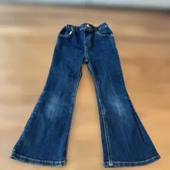 LOWRYSFARMフレアデニムパンツ 110-120cm