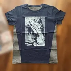 ムーミン　Syrup M ネイビー ストライプ 半袖Tシャツのサムネイル