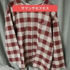 サマンサモスモスブロックチェックブラウスのサムネイル