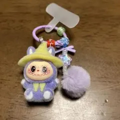 ラブブ紫色キーホルダー①