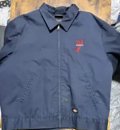 Dickies ネイビー ジップアップジャケット XLR