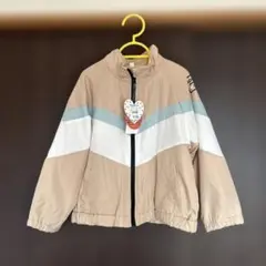 【新品未使用】女の子　120㎝　ジャンバー　ジャケット　ベージュ　裏フリース　冬