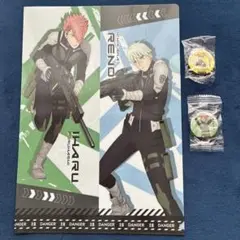 怪獣8号くら寿司古橋伊春&市川レノクリアファイル古橋伊春&四ノ宮キコルマグネット