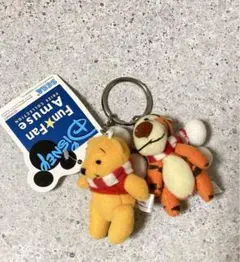 タグ付き　ディズニー くまのプーさん プーさん　ティガー　キーホルダー SEGA