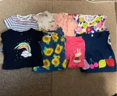 まとめ売り‼️女の子夏物ミックス 80センチ　8点セット