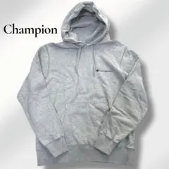 Champion チャンピオン ネームロゴ付き フード付きパーカー M