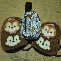 チップとデールリュックとミッキー小物セット　バラ売りも可能です。