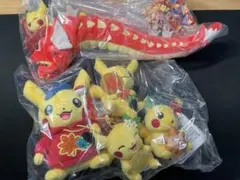 ヒロシマR ピカチュウ　もみじまんじゅう　ギャラドス　レモン　しゃもじ　のぼり