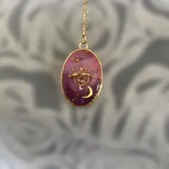 ハンドメイド レジン ネックレス 宇宙モチーフ