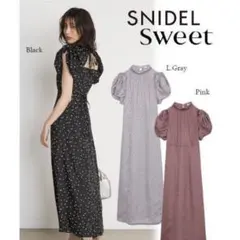 snidel スナイデル ギャザーパフスリワンピース SWFO214058