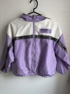 パープル×ホワイト ウィンドブレーカー ジャケット