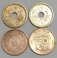 10銭(大正10.11.12.15／昭和3)硬貨14枚セット yuuhiflower_i2016-12-11