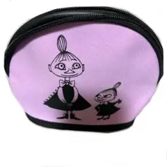 美品ムーミン ミーポーチ 薄紫色パープル