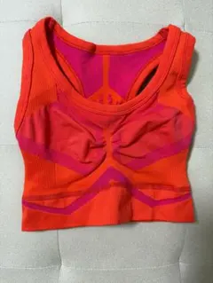 adidas オレンジ スポーツブラ