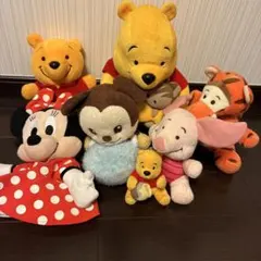 くまのプーさん、ピグレット、ティガーbabyミッキーのぬいぐるみミニーのパペット