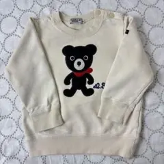 DOUBLE.B クマ刺繍 トレーナー　90