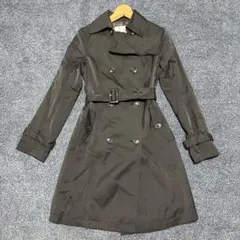 【美品級】GLACIER ネイビー　黒 トレンチコート Lサイズ